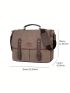Men Briefcase Canvas 14 Inch Laptop Bag Portable Messenger Bag For Men