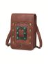 Women's Shoulder Crossbody Bag Outdoor Skull Motorcycle Bag Mobile Phone Bag