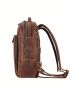 Vintage Genuine Leather Backpack For Men 15.6 Inch Laptop Camping Bag Large Capacity School Business Daypack