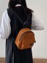 Mini Classic Backpack Black Zipper Polyester