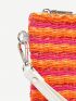 Colorblock Straw Bag Striped Pattern