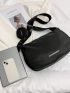 Black Hobo Bag Minimalist With Coin Purse For Daily