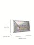 Medium Envelope Bag Geometric Pattern Contrast Binding PU