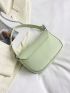 Mini Square Bag Top Handle Flat PU Fashionable