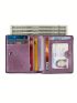 Women's PU Small Compact Bifold Pocket Wallet Ladies Mini Purse With Id Card Window