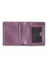 Women's PU Small Compact Bifold Pocket Wallet Ladies Mini Purse With Id Card Window