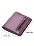 Women's PU Small Compact Bifold Pocket Wallet Ladies Mini Purse With Id Card Window