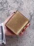 Women's PU Small Compact Bifold Pocket Wallet Ladies Mini Purse With Id Card Window