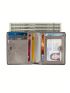 Women's PU Small Compact Bifold Pocket Wallet Ladies Mini Purse With Id Card Window