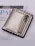 Women's PU Small Compact Bifold Pocket Wallet Ladies Mini Purse With Id Card Window