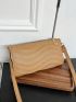 Small Square Bag Wavy Adjustable Multi-compartment PU