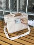 Casual Style Tote Bag Double Handle For Women