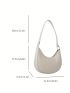 Crocodile Embossed Hobo Bag Small Zipper