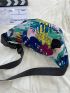 Letter Patch Decor Fanny Pack Medium Zipper