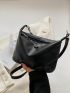 Small Hobo Bag Solid Color