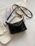 Small Hobo Bag Solid Color