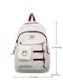 Nylon Classic Backpack Expression Embroidered Patch Detail