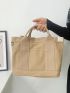 Minimalist Square Bag Medium Khaki