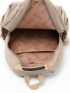 Large Capacity Classic Backpack Letter Patch Decor Nylon