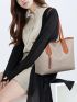 Contrast Binding Tote Bag With Purse, Best Work Bag For Women
