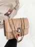 Small Square Bag Quilted Chain Strap