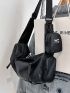 Medium Hobo Bag Black With Coin Purse
