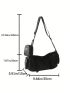 Medium Hobo Bag Black With Coin Purse