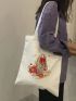 Small Shopper Bag Figure Print