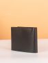 Solid Color Small Wallet Fold Over