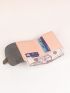 Push Lock Small Wallet Fold Over