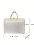 Solid Color Laptop Bag Double Handle Design Computer Bags For Business