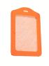 Pu Badge Holder With Retractable Badge Reel Set Identity Tag Badge Employee's Pass Work Card