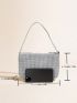 Rhinestone Decor Square Bag Glamorous