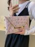 Geometric Pattern Envelope Bag Medium Flap
