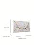 Geometric Pattern Envelope Bag Medium Flap