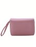 Heart Pattern Small Wallet Stitch Detail With Zipper For Daily
