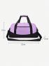 Large Travel Bag Two Tone Double Handle With Zipper