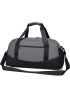 Large Travel Bag Two Tone Double Handle With Zipper