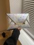 Geometric Pattern Envelope Bag Medium Flap