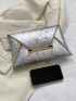 Geometric Pattern Envelope Bag Medium Flap