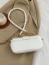 Small Square Bag PU Embroidered Metal Decor