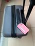 Silicone Luggage Tag Plane Pattern Pink