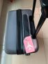 Silicone Luggage Tag Plane Pattern Pink