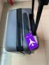 Silicone Luggage Tag Purple Plane Pattern