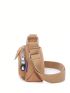 Letter Decor Hobo Bag Nylon