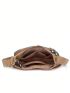 Letter Decor Hobo Bag Nylon