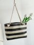 Two Tone Straw Bag Vacation