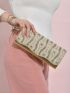 Flap Square Bag Rhinestone Decor Glamorous