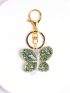 Butterfly Design Bag Charm Sequin Decor