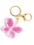 Butterfly Design Bag Charm Sequin Decor